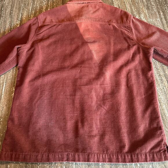 Men’s Union Corduroy Shirt Jacket Shacket Rust, Large - Picture 6 of 8